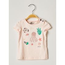 JEAN BOURGET - T-shirt rose en coton pour fille - Taille 6 M - Modz
