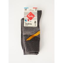 KINDY - Chaussettes gris en coton pour homme - Taille 41 - Modz