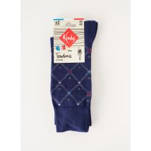 KINDY - Chaussettes bleu en coton pour homme - Taille 41 - Modz