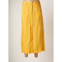 MAT DE MISAINE - Jupe longue jaune en lin pour femme - Taille 46 - Modz