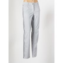 GERRY WEBER - Pantalon slim gris en coton pour femme - Taille 46 - Modz