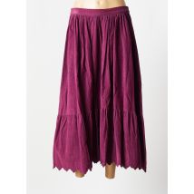 CHARLIE JOE - Jupe longue violet en coton pour femme - Taille 38 - Modz