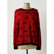 ELEONORA AMADEI - Pull rouge en viscose pour femme - Taille 40 - Modz