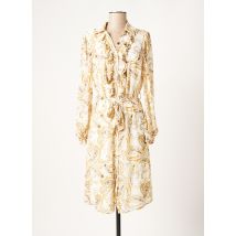TRAMONTANA - Robe mi-longue beige en polyester pour femme - Taille 36 - Modz