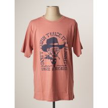IRON AND RESIN - T-shirt rose en coton pour homme - Taille M - Modz