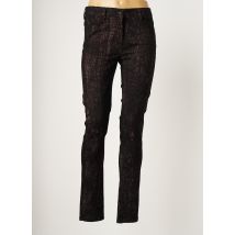 LAUREN VIDAL - Pantalon slim noir en coton pour femme - Taille 36 - Modz