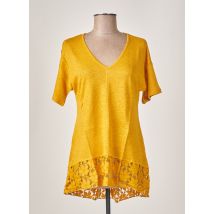 MALOKA - Top jaune en lin - Femme - Taille 36 - Modz