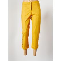 MALOKA - Pantacourt jaune en coton pour femme - Taille 38 - Modz