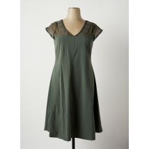 MALOKA - Robe mi-longue vert en polyamide pour femme - Taille 44 - Modz