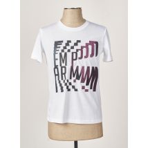 EMPORIO ARMANI - T-shirt blanc en lyocell pour femme - Taille 38 - Modz