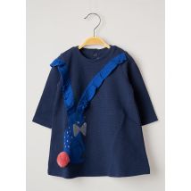 CATIMINI - Robe mi-longue bleu en coton pour fille - Taille 12 M - Modz