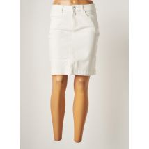 C'EST BEAU LA VIE - Jupe mi-longue blanc en coton pour femme - Taille 34 - Modz