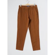 TBS - Pantalon droit marron en coton pour femme - Taille 38 - Modz