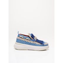 MOU - Mocassins bleu en textile pour femme - Taille 38 - Modz