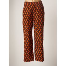 COMPAÑIA FANTASTICA - Pantalon droit marron en polyester pour femme - Taille 42 - Modz