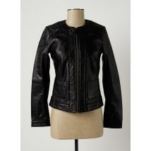 BENETTON - Veste en cuir noir en cuir pour femme - Taille 34 - Modz