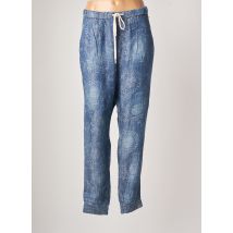 BENETTON - Pantalon droit bleu en lyocell pour femme - Taille 40 - Modz