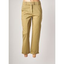 BENETTON - Pantalon chino vert en coton pour femme - Taille 36 - Modz