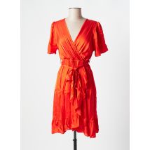 PAKO LITTO - Robe mi-longue orange en viscose pour femme - Taille 36 - Modz