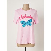 WEEKEND MAXMARA - T-shirt rose en viscose pour femme - Taille 40 - Modz