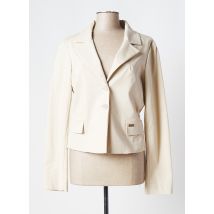 CRISTINA GAVIOLI - Blazer beige en coton pour femme - Taille 44 - Modz