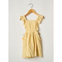 LOUISE MISHA - Robe mi-longue jaune en coton pour fille - Taille 4 A - Modz