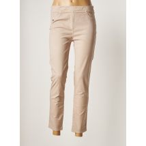 FRED SABATIER - Pantalon slim beige en coton pour femme - Taille 40 - Modz