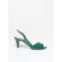 IPPON VINTAGE - Sandales/Nu pieds vert en cuir pour femme - Taille 38 - Modz
