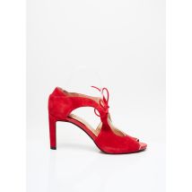 FUGITIVE BY FRANCESCO ROSSI - Sandales/Nu pieds rouge en cuir pour femme - Taille 39 - Modz