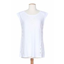 SET - T-shirt blanc en modal pour femme - Taille 38 - Modz