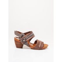 CASTANER - Sandales/Nu pieds gris en cuir pour femme - Taille 37 - Modz