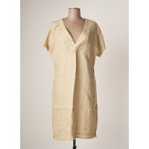 SANDWICH - Robe mi-longue beige en lin pour femme - Taille 46 - Modz