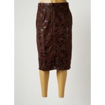 GREGORY PAT - Jupe mi-longue marron en polyester pour femme - Taille 38 - Modz