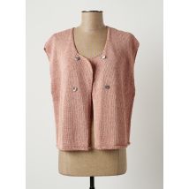 MONTAGUT - Gilet sans manche rose en viscose pour femme - Taille 40 - Modz