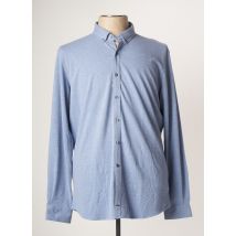 OLLYGAN CHEMISES HOMME DE COULEUR BLEU - Grande Taille