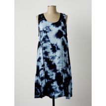 LAUREN VIDAL - Robe mi-longue bleu en viscose pour femme - Taille 46 - Modz