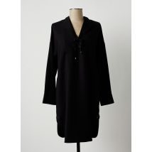 LAUREN VIDAL - Robe mi-longue noir en polyester pour femme - Taille 42 - Modz
