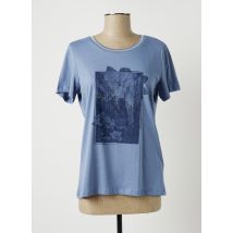 FRANSA - T-shirt bleu en coton pour femme - Taille 38 - Modz