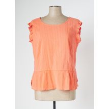 C'EST BEAU LA VIE - Top orange en coton pour femme - Taille 44 - Modz