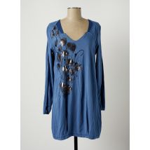 ELISA CAVALETTI - Tunique manches longues bleu en viscose pour femme - Taille 38 - Modz