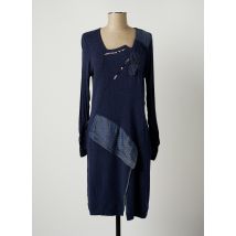 ELISA CAVALETTI - Robe mi-longue bleu en viscose pour femme - Taille 44 - Modz