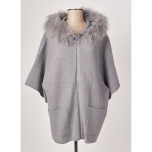MARINA V - Veste casual gris en viscose pour femme - Taille 40 - Modz