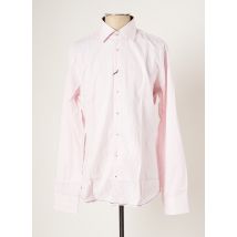 SEIDEN STICKER - Chemise manches longues rose en coton pour homme - Taille M - Modz