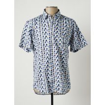 DARIO BELTRAN - Chemise manches courtes bleu en coton pour homme - Taille M - Modz