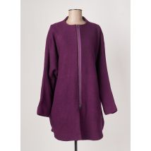 MASAI - Manteau long violet en laine pour femme - Taille 38 - Modz