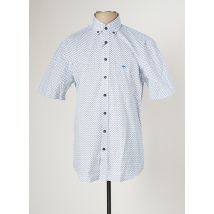 FYNCH-HATTON - Chemise manches courtes bleu en coton pour homme - Taille M - Modz