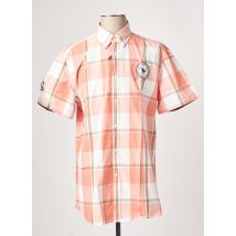 LA SQUADRA - Chemise manches courtes rose en coton pour homme - Taille L - Modz