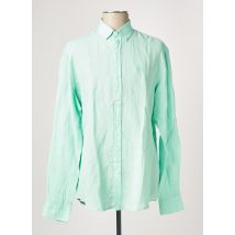 MONTE CARLO CHEMISES HOMME DE COULEUR VERT - Grande Taille