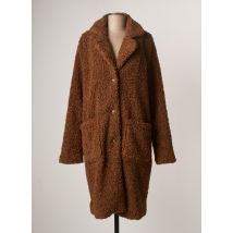 KAFFE - Manteau long marron en polyester pour femme - Taille 42 - Modz