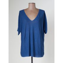 MONTAGUT - Pull bleu en soie pour femme - Taille 40 - Modz
